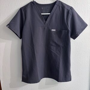 Figs Womens Grey Technical Collection Caterina Scrub Top > S